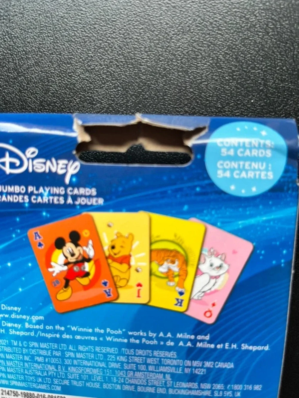 Disney learning deck and jumbo cards for little hands